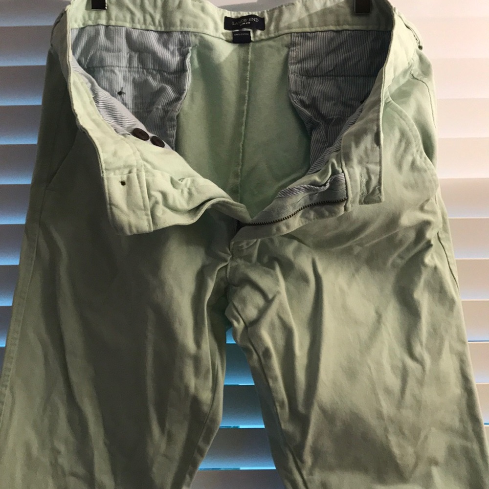 Land’s End men’s mint green chino pants